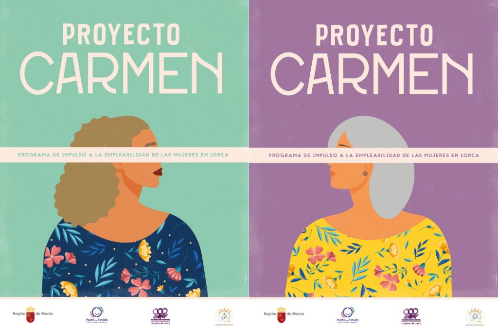 CARTEL DEL PROYECTO CARMEN proyecto de empleabilidad para mujeres